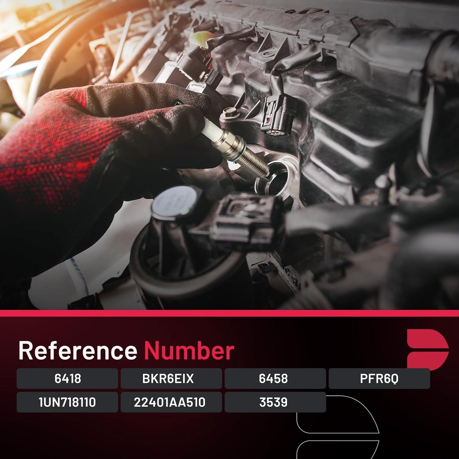 Bujías de Iridio BDFHYK 6418 Juego de 6 para Porsche y más