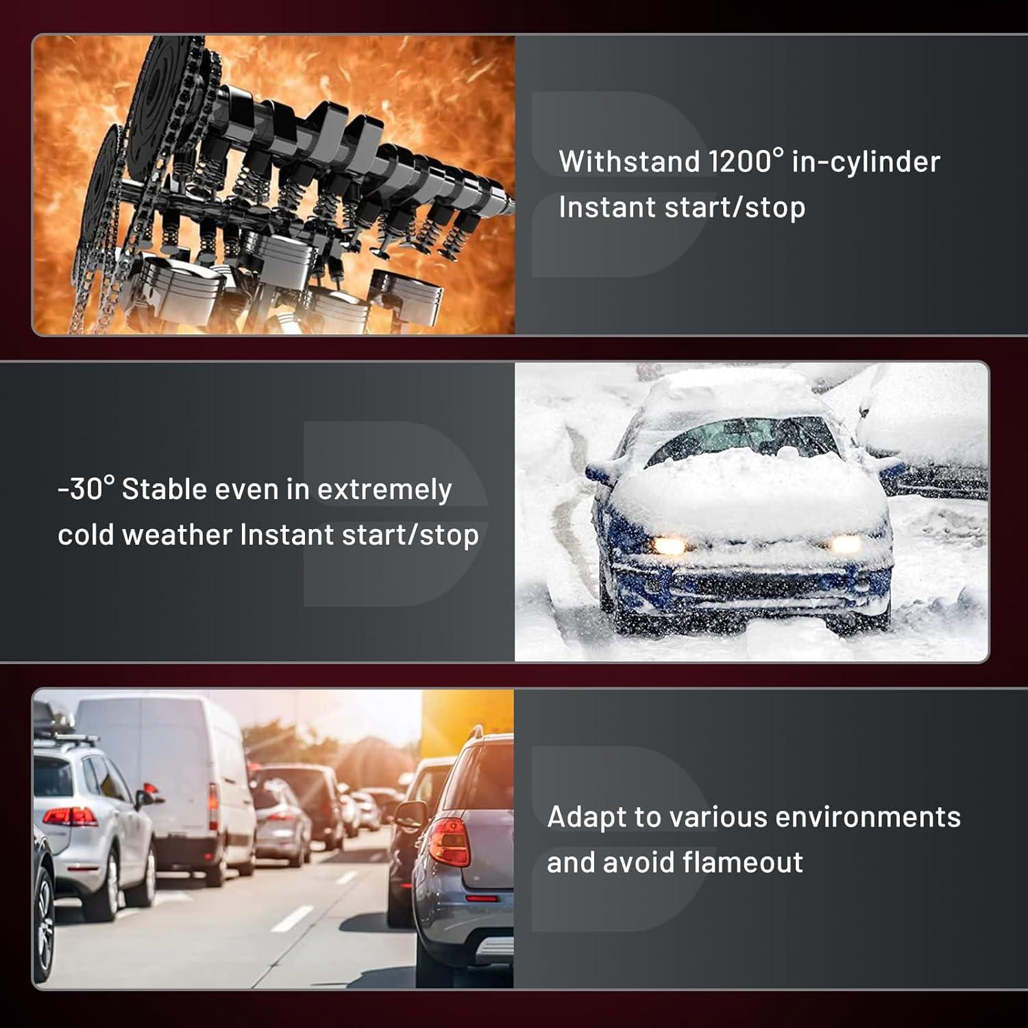 Bujías de Iridio BDFHYK 6418 Juego de 6 para Porsche y más