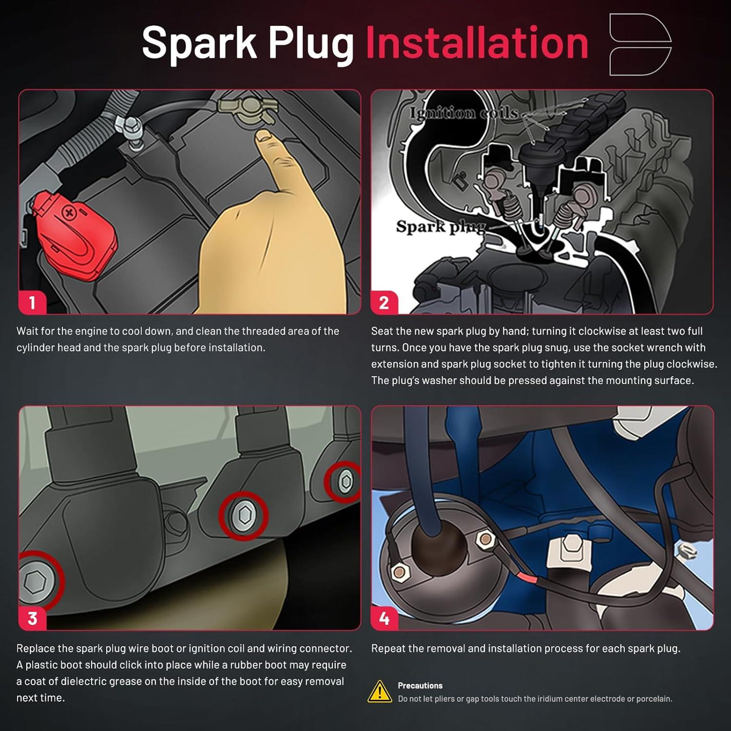 Bujías de Iridio BDFHYK 6418 Juego de 6 para Porsche y más