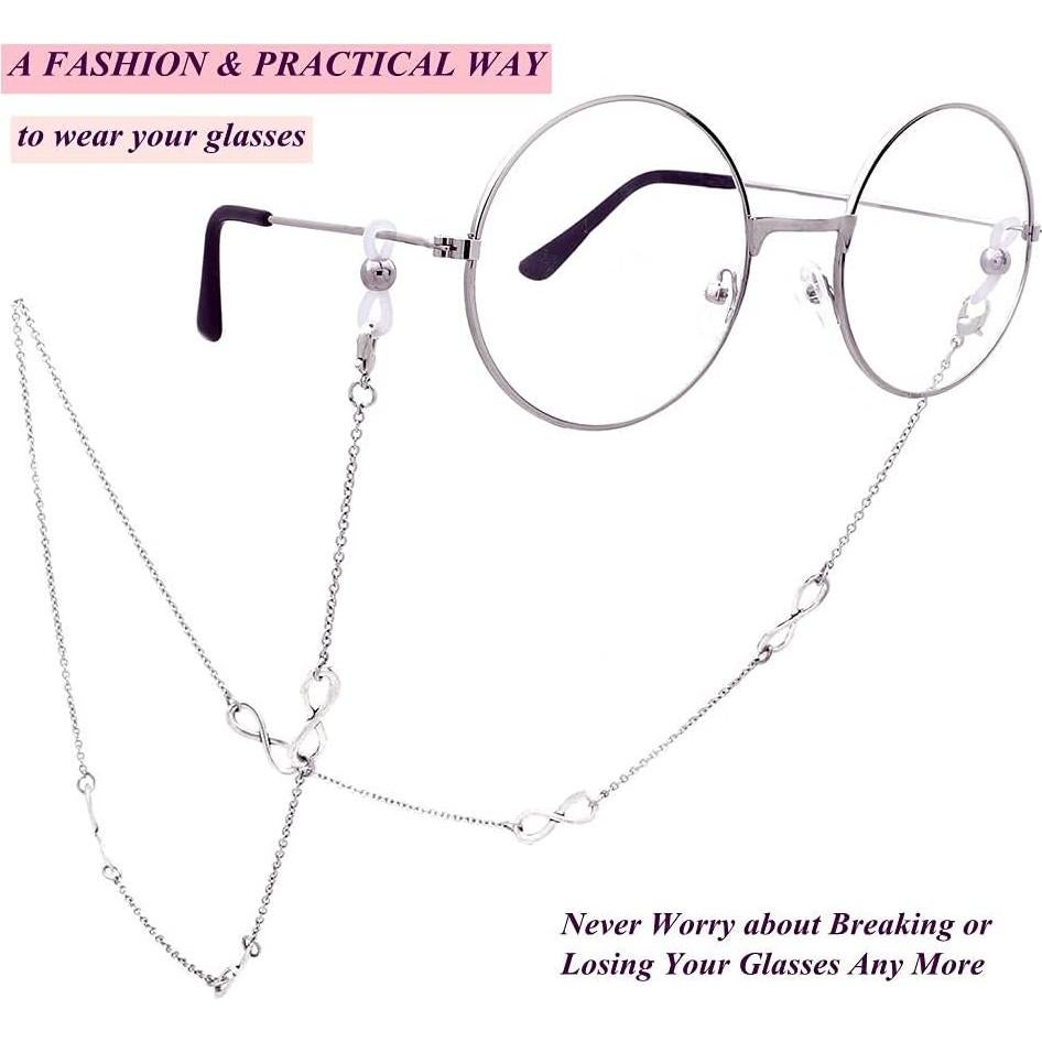 Cadena Lanyard para Gafas KAI Top 70 cm Plateada