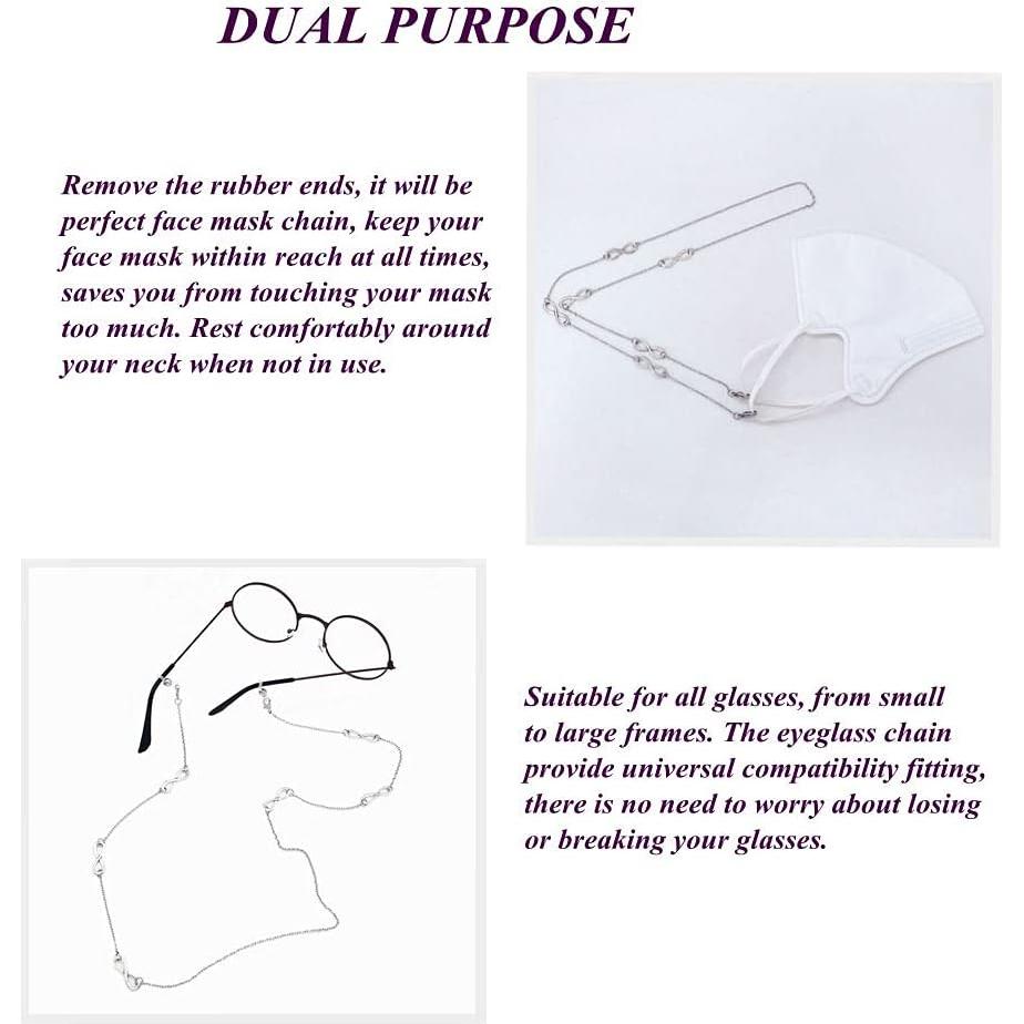 Cadena Lanyard para Gafas KAI Top 70 cm Plateada
