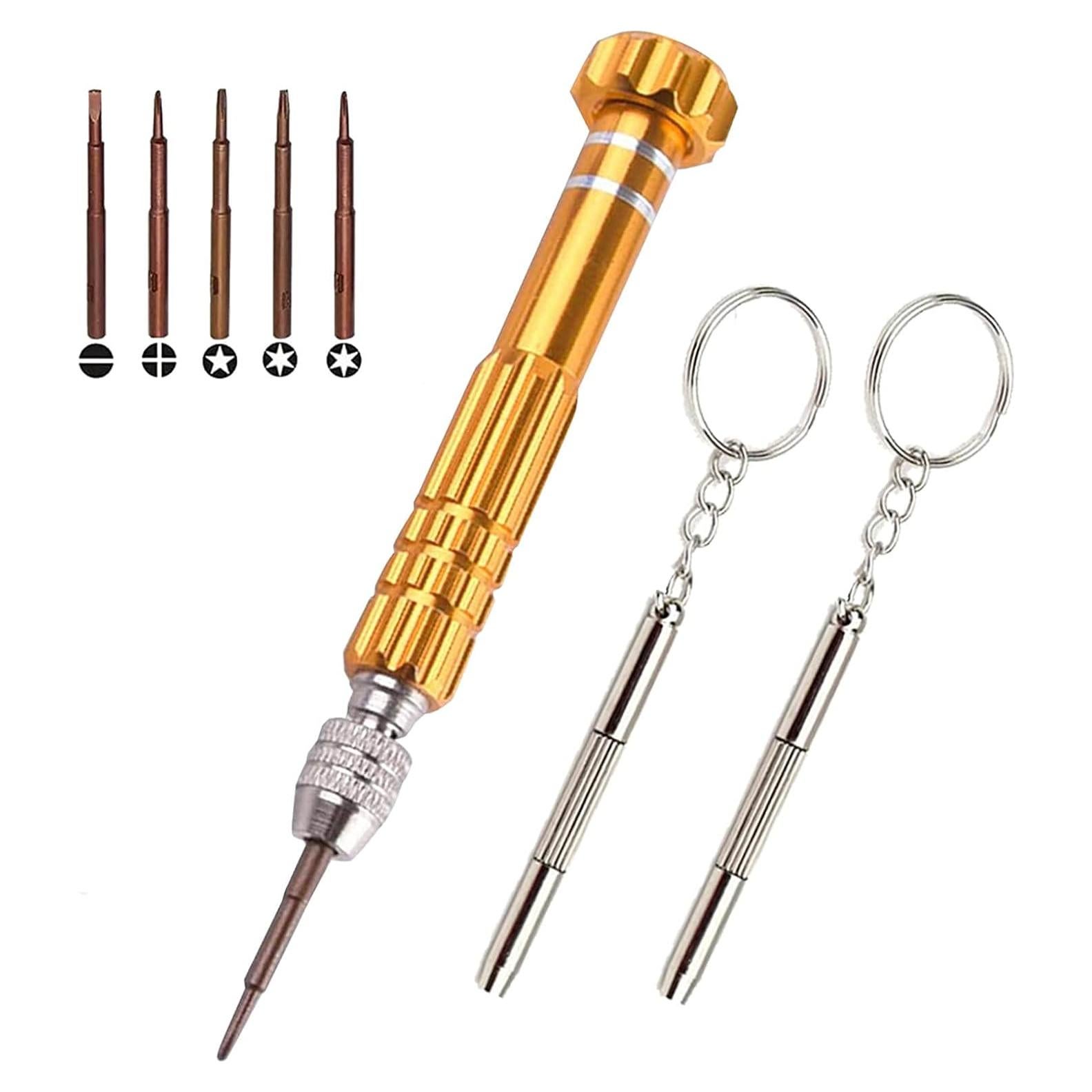 Destornillador Mini 5 en 1 ESINAM para Gafas y Electrónicos