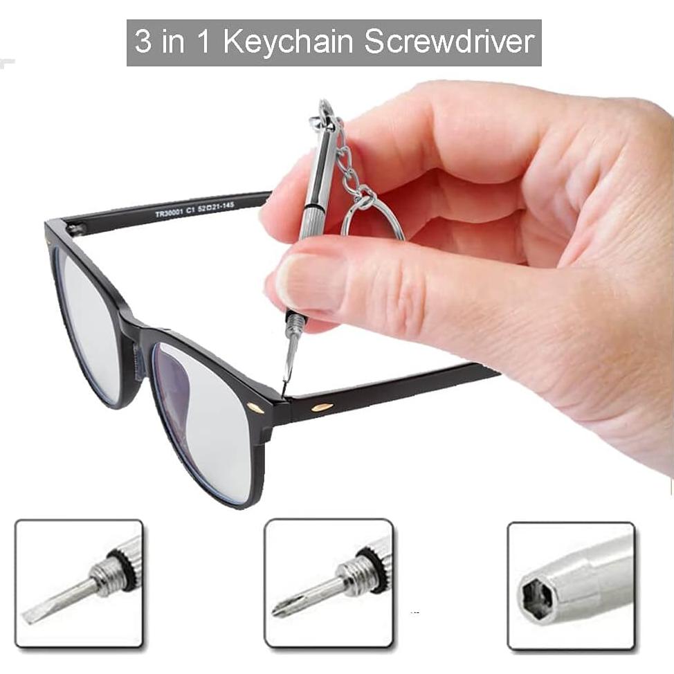 Destornillador Mini 5 en 1 ESINAM para Gafas y Electrónicos
