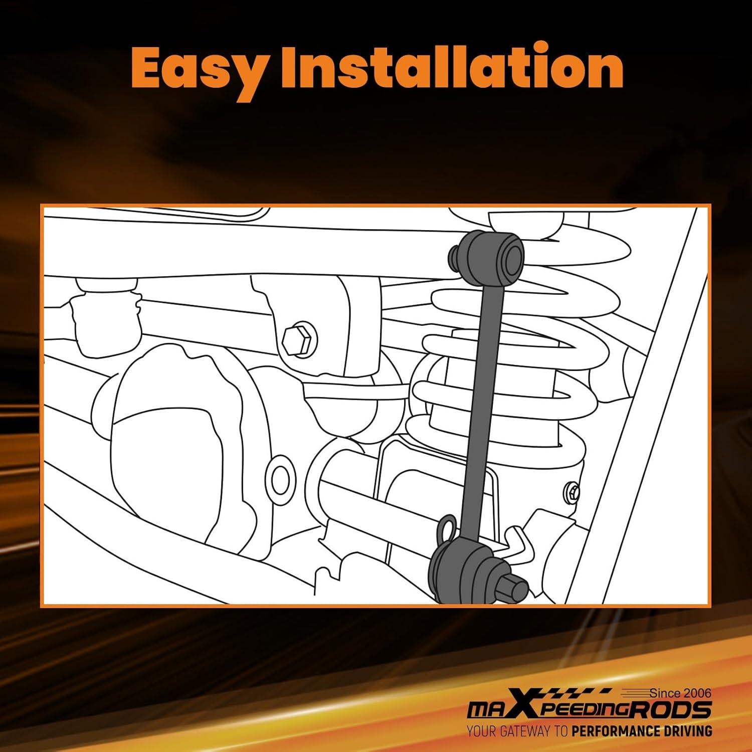 Enlaces de Final de Barra Estabilizadora Ajustables maXpeedingrods 180-230mm