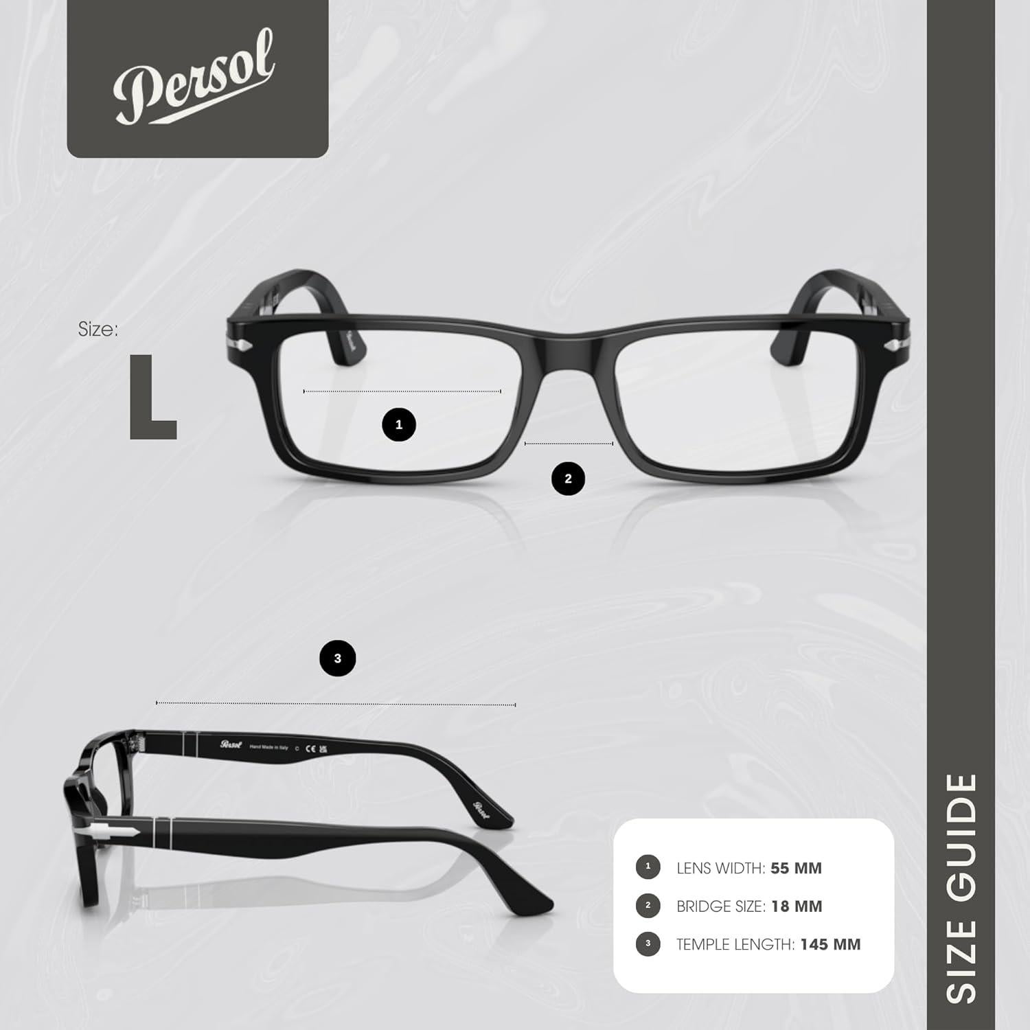 Gafas Rectangulares Persol PO3050V para Hombres + Kit