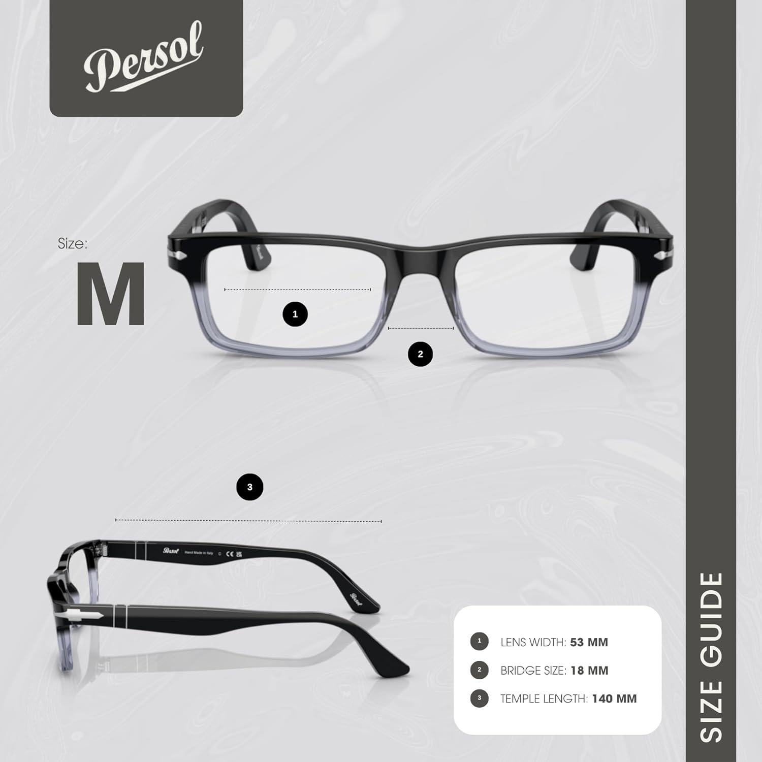 Gafas Rectangulares Persol PO3050V para Hombres + Kit