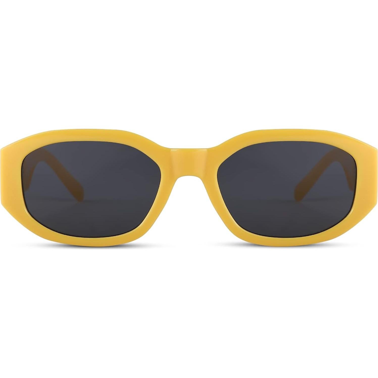 Gafas de sol rectangulares HYCREDI UV400 para hombres y mujeres