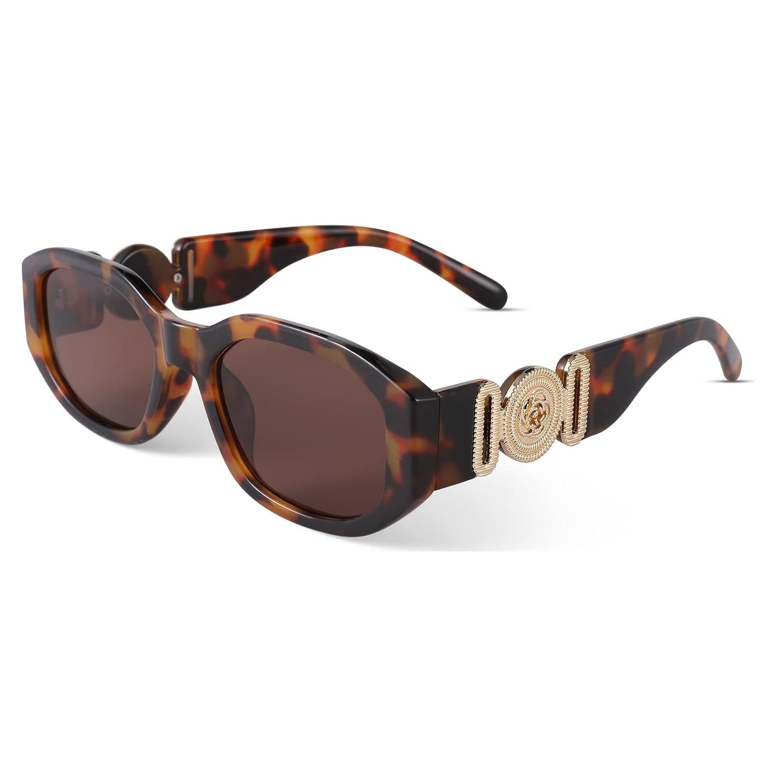 Gafas de sol rectangulares HYCREDI UV400 moda vintage