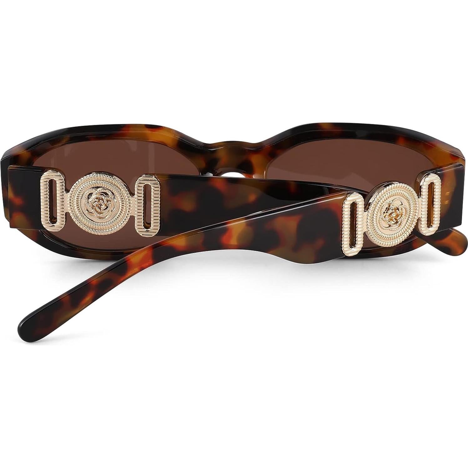 Gafas de sol rectangulares HYCREDI UV400 moda vintage