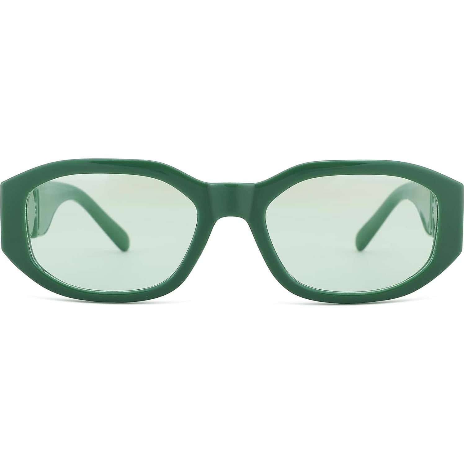 Gafas de sol rectangulares HYCREDI UV400 para hombres y mujeres