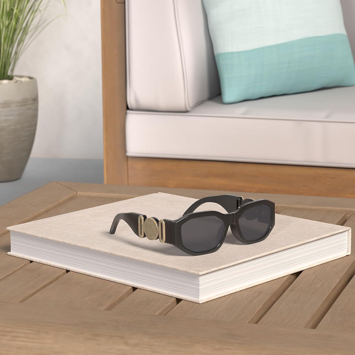 Gafas de sol rectangulares HYCREDI UV400 para hombres y mujeres