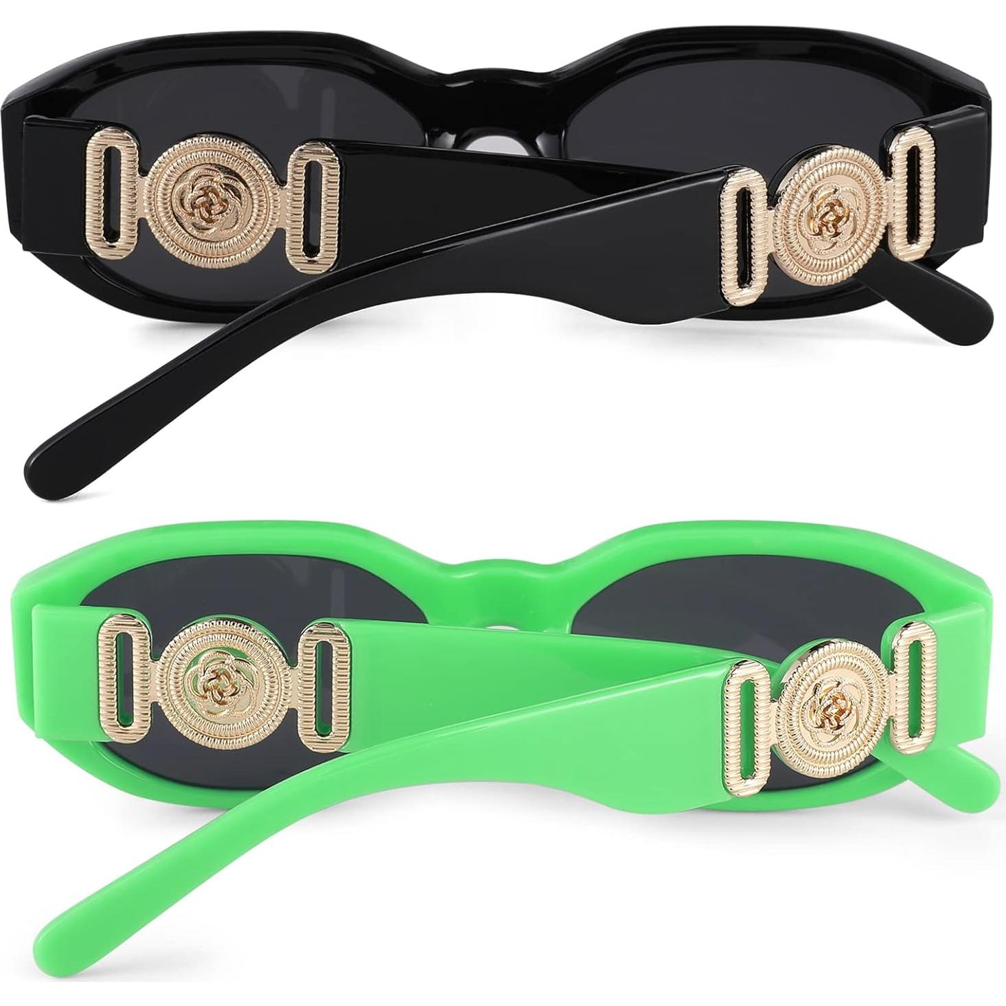 Gafas de sol rectangulares HYCREDI UV400 para hombres y mujeres