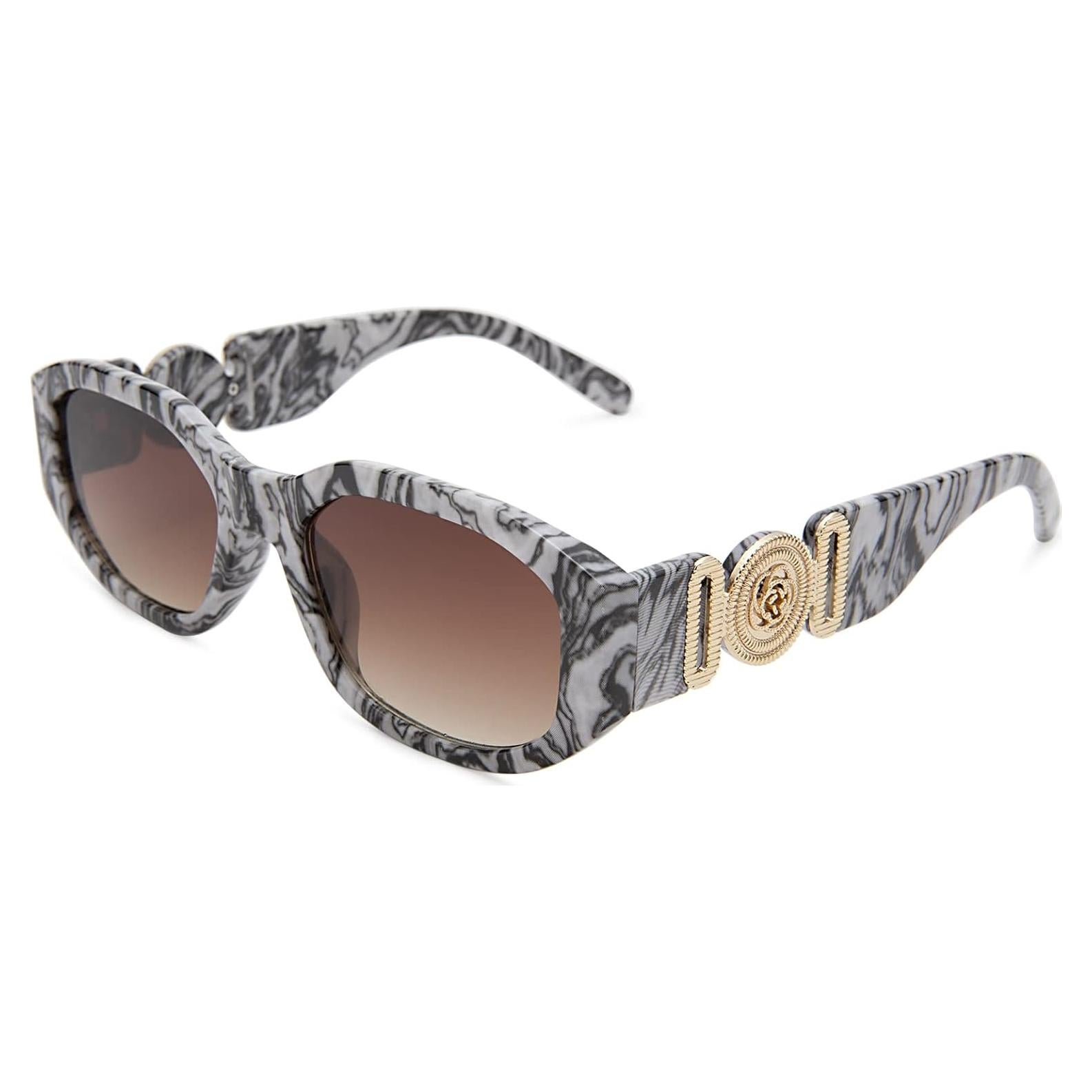 Gafas de Sol Rectangulares HYCREDI UV400 Moda Vintage