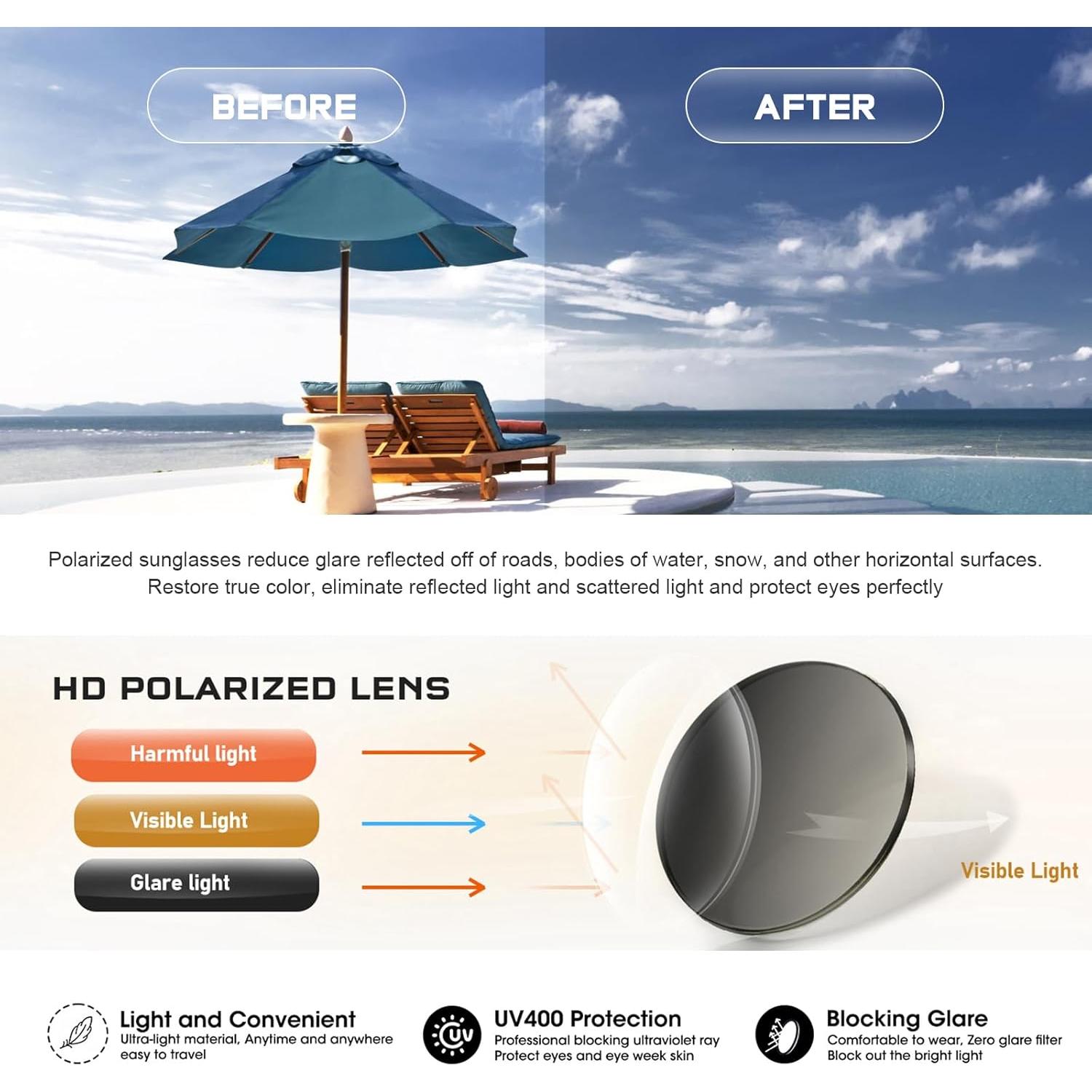 Gafas de sol retro ovaladas DANAMY UV400 rojas