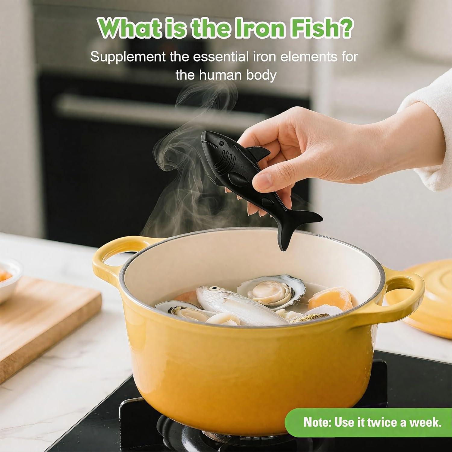 Pez de Hierro Natural watstion - Suplemento de Hierro para Cocina