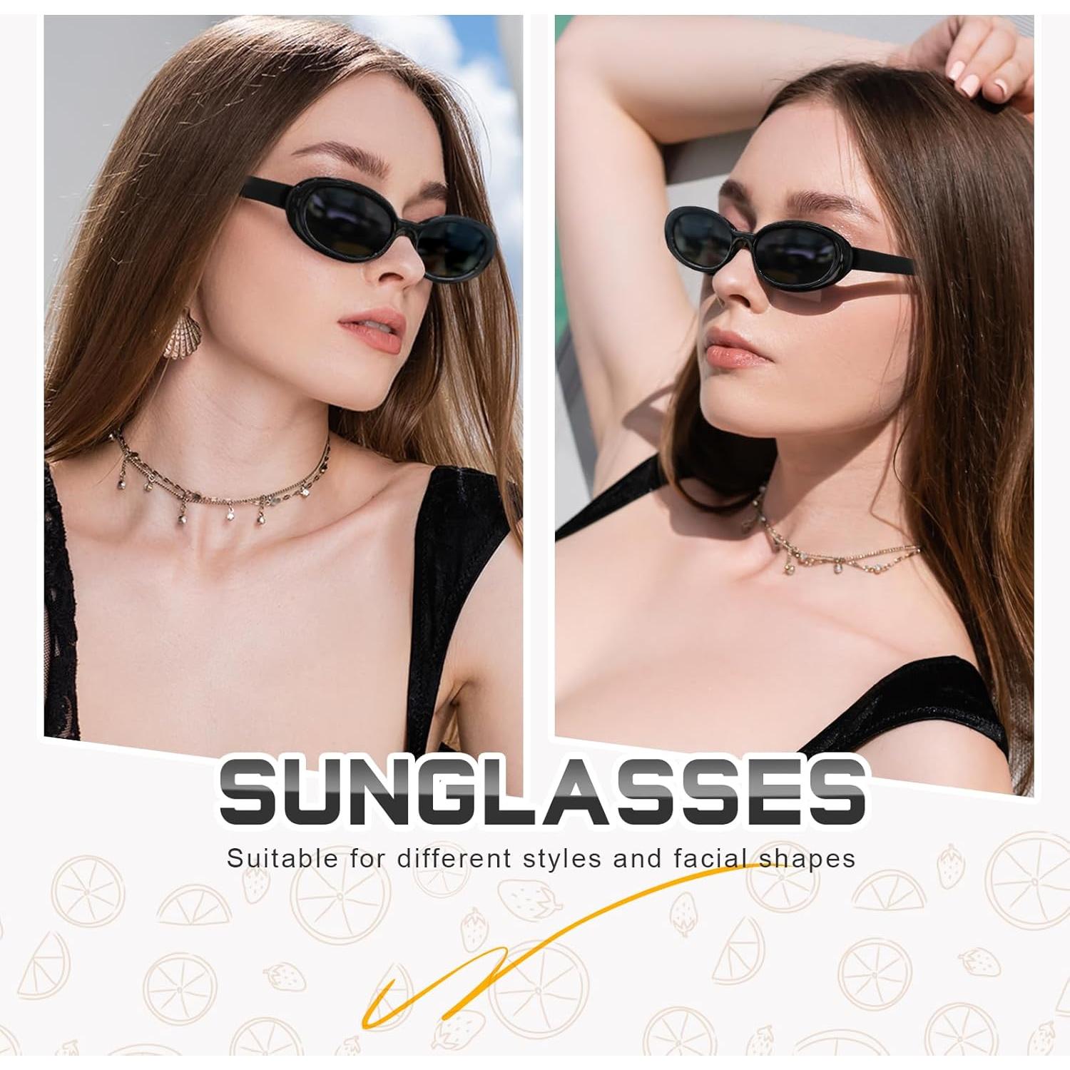 Gafas de sol retro ovaladas DANAMY rosa UV400