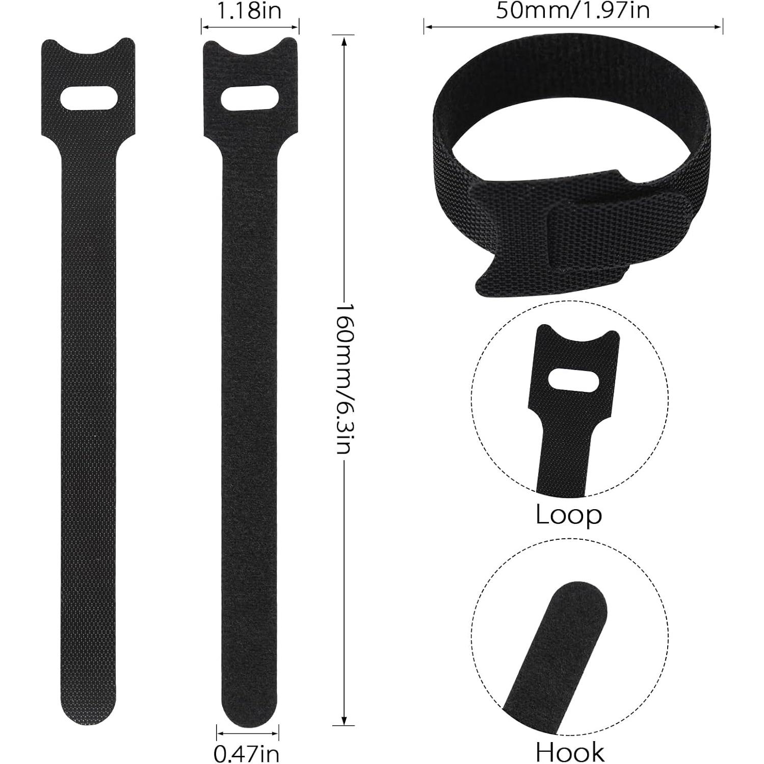 70 Bridas Reutilizables GDSZ LAERSI 15 cm Organizador de Cables