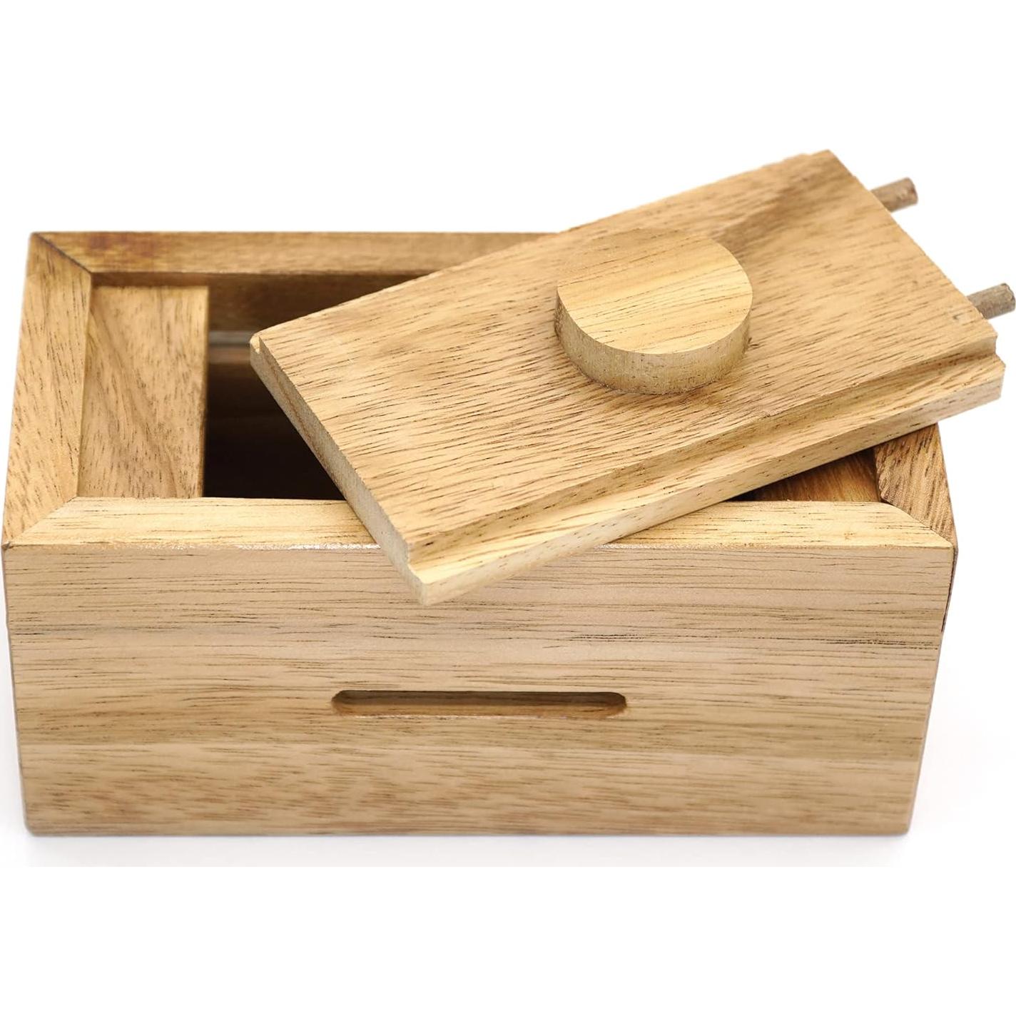 Caja Ziggurat BSIRI - Rompecabezas de Madera con Compartimentos