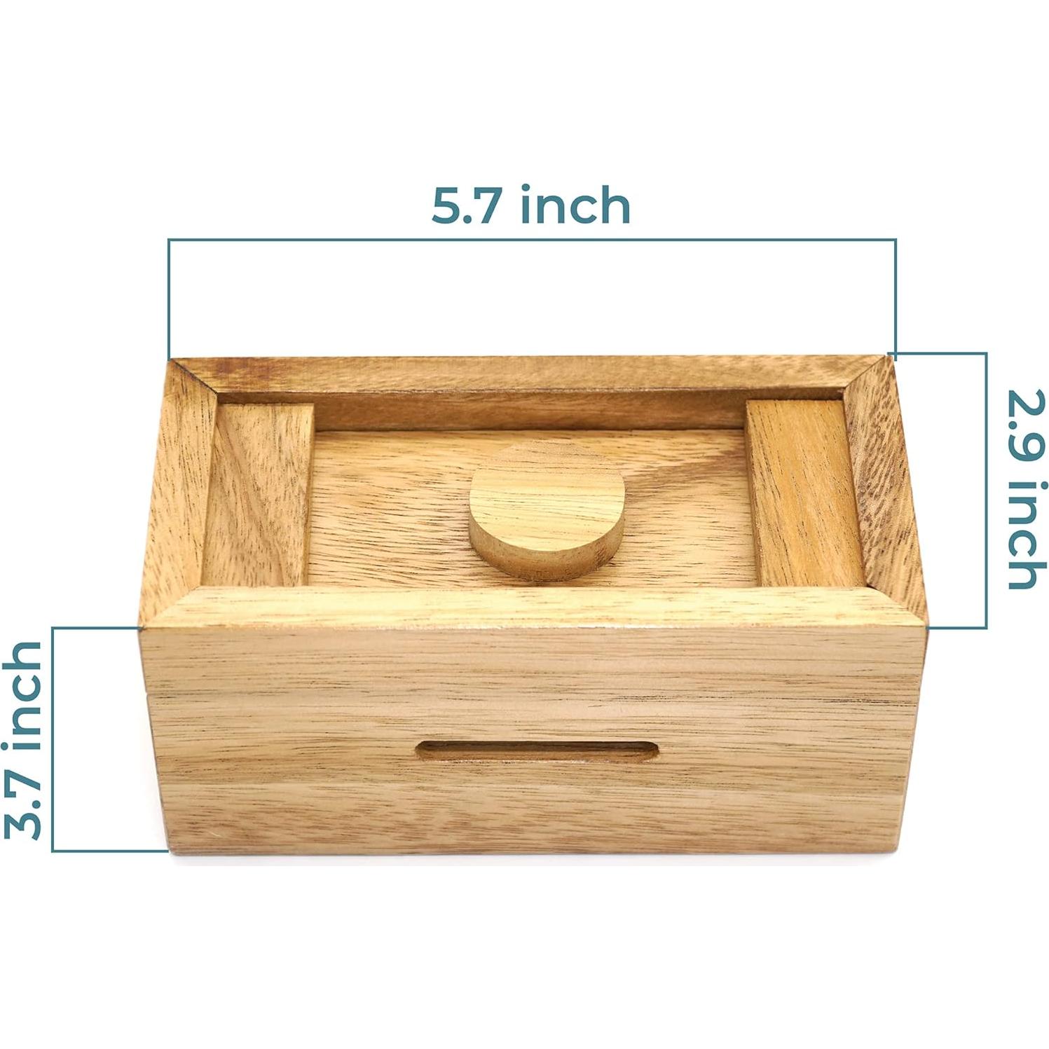 Caja Ziggurat BSIRI - Rompecabezas de Madera con Compartimentos