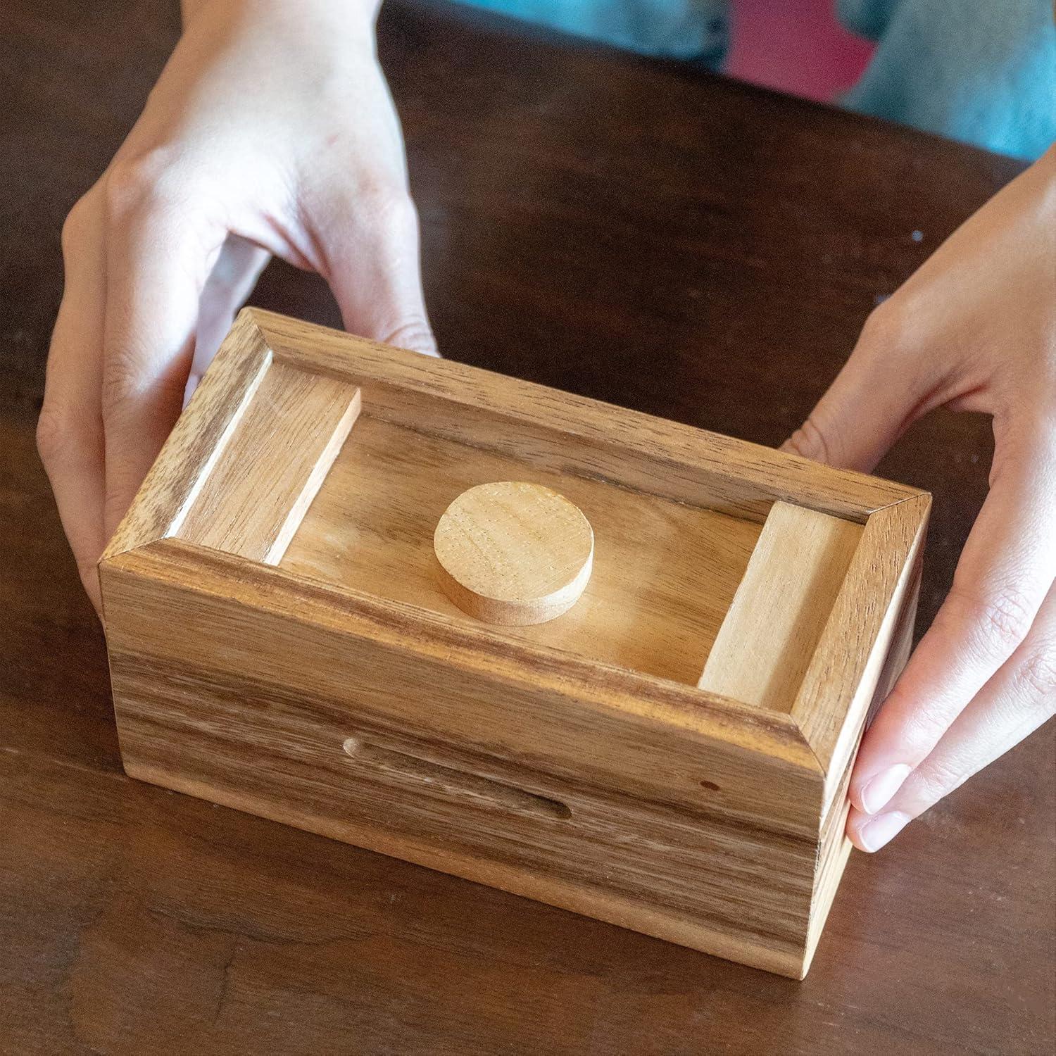 Caja Ziggurat BSIRI - Rompecabezas de Madera con Compartimentos