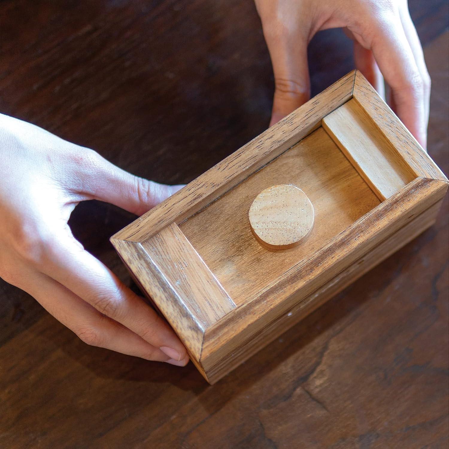 Caja Ziggurat BSIRI - Rompecabezas de Madera con Compartimentos