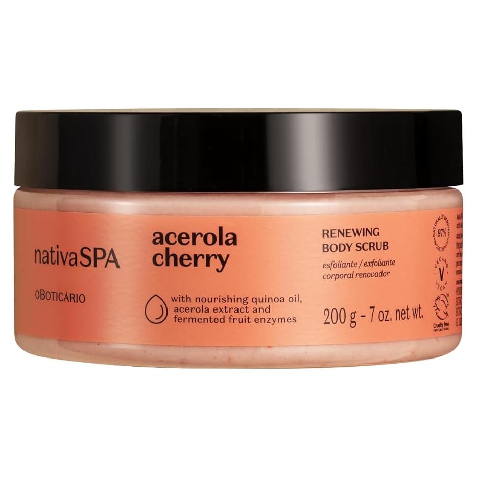 Exfoliante Corporal Nativa SPA Cereza Acerola 200g - Piel Radiante