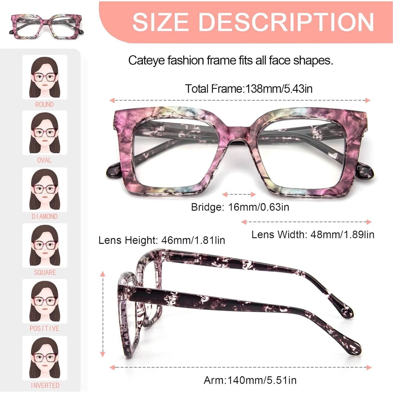 Gafas de Lectura KoKoBin 3 Piezas Estilo Cuadrado Anti Luz Azul