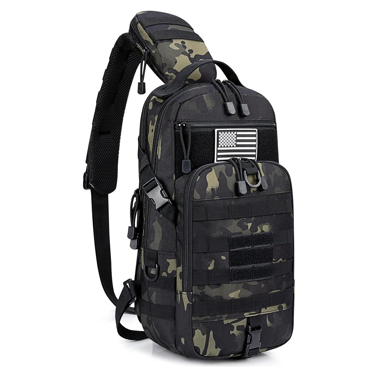 Mochila Bandolera Táctica G4Free 34x20x12cm Negra EDC