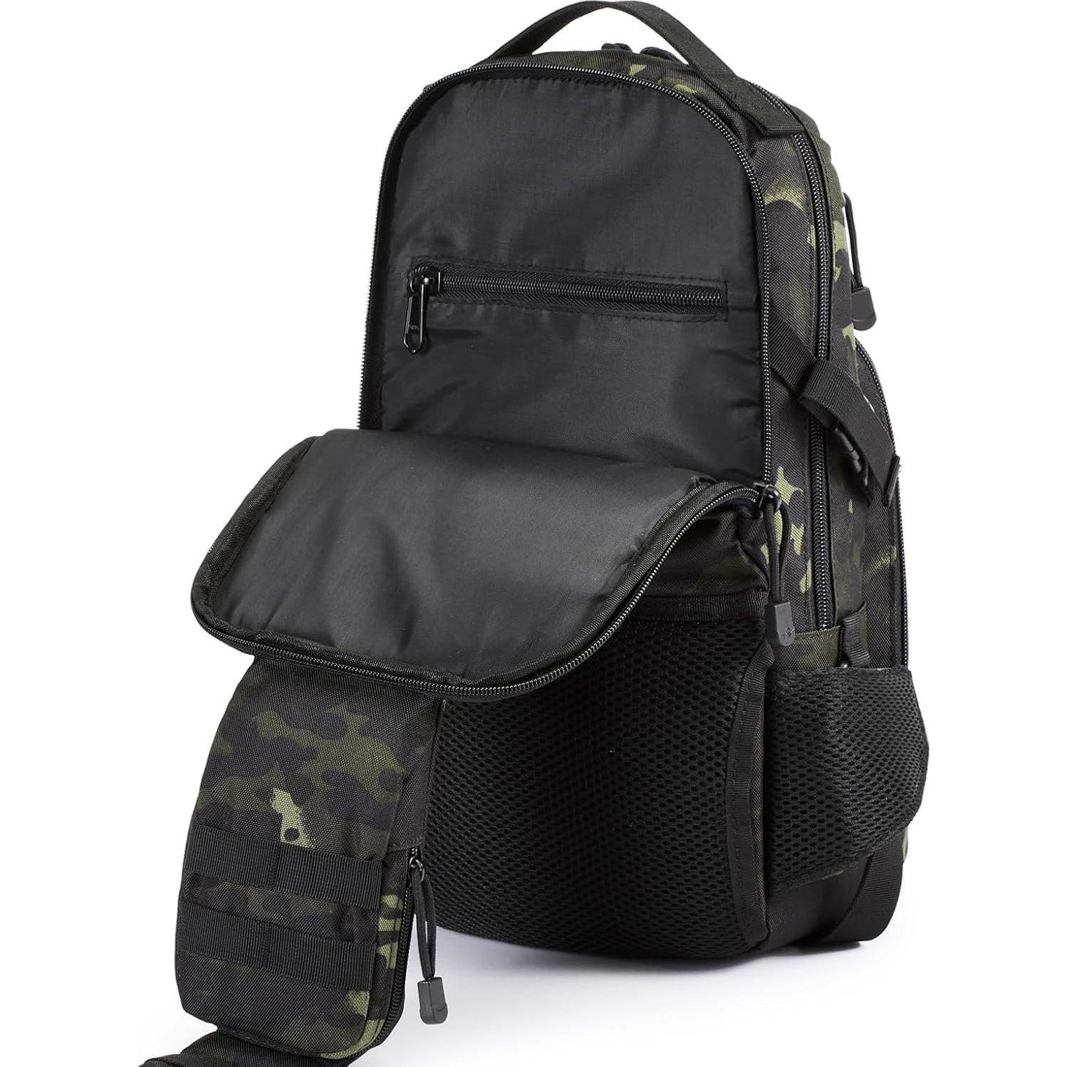 Mochila Bandolera Táctica G4Free 34x20x12cm Negra EDC