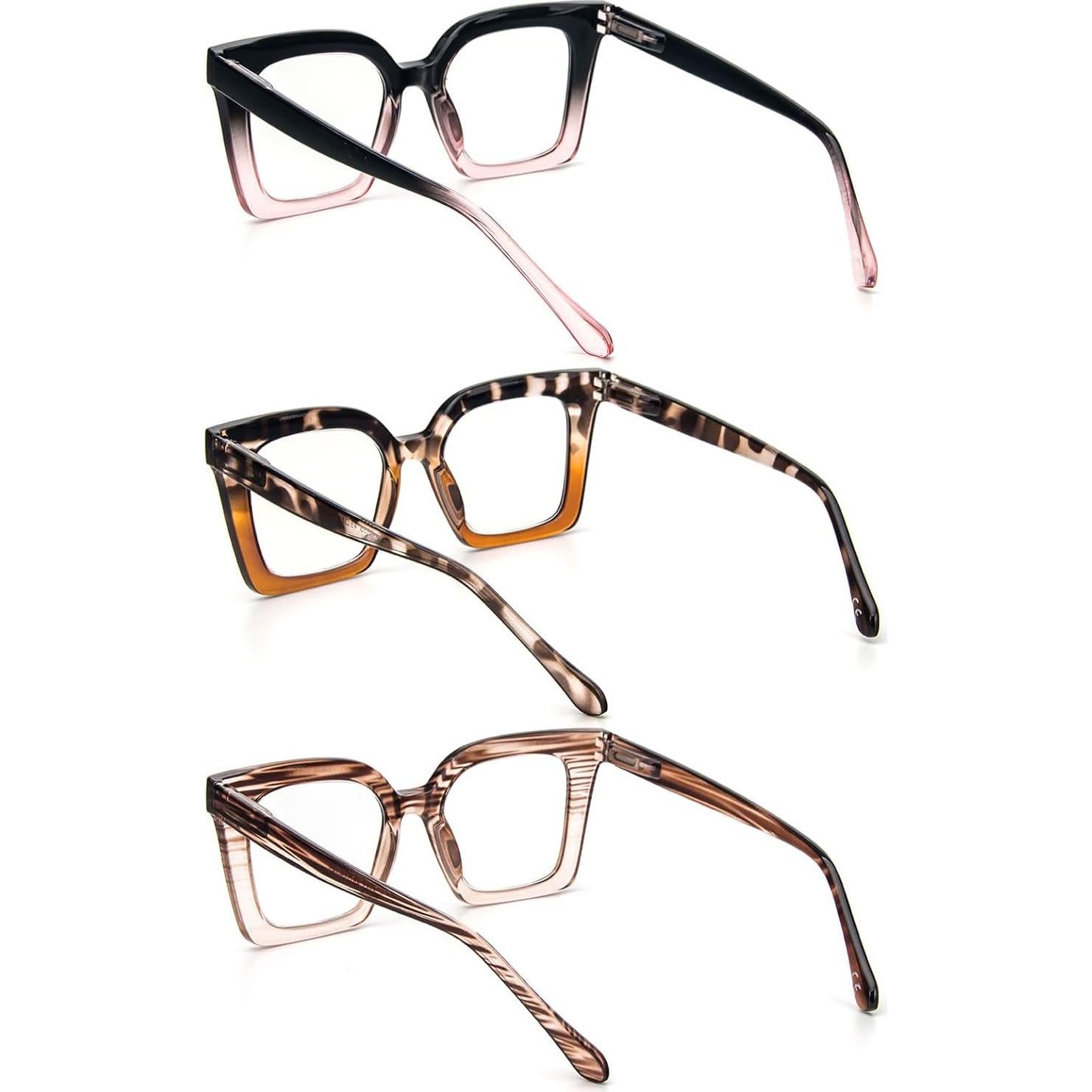 KoKoBin 3 Gafas de Lectura Estilo Oprah Bloqueo Luz Azul