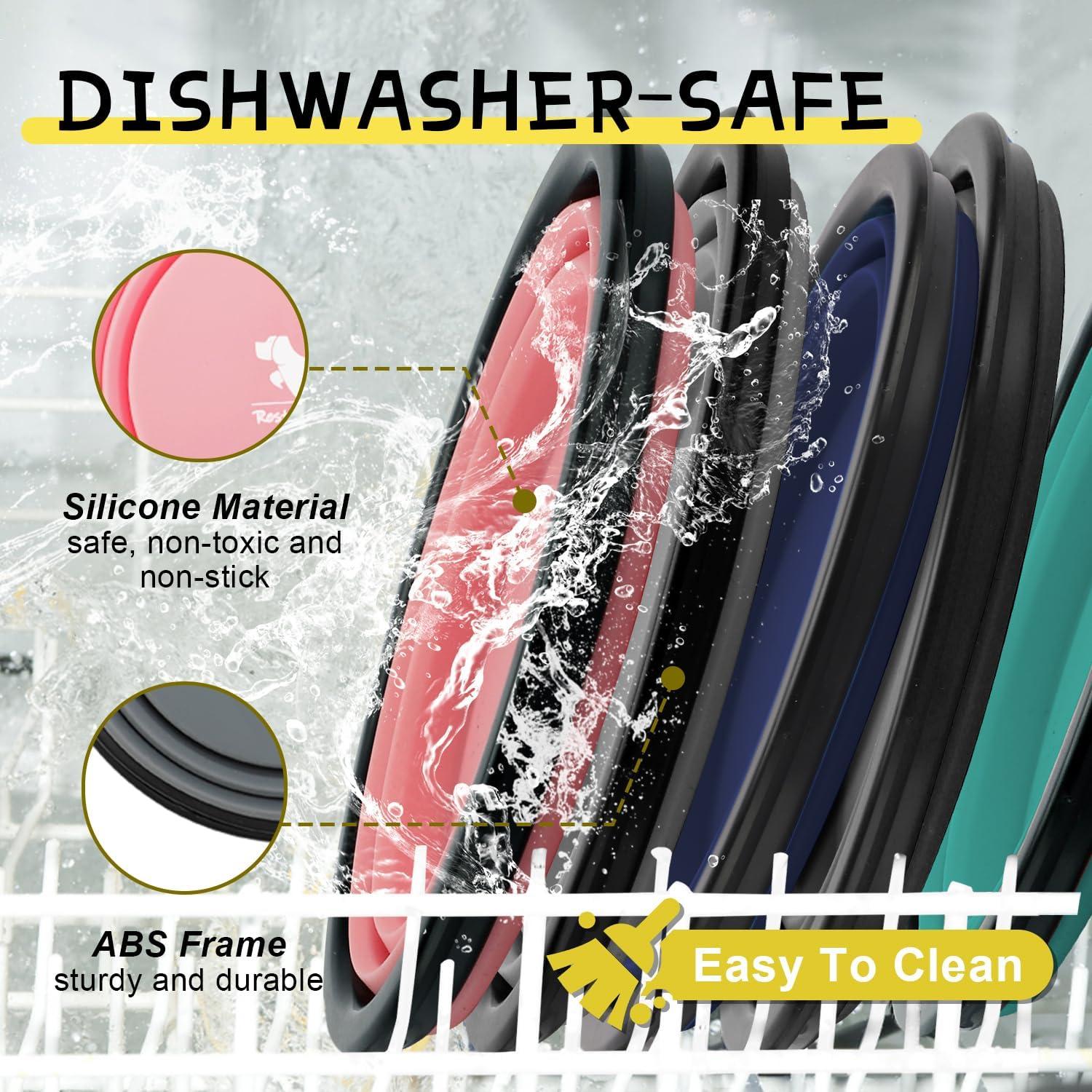 Cuencos Plegables para Perros Rest-Eazzzy 2 Unidades Silicona