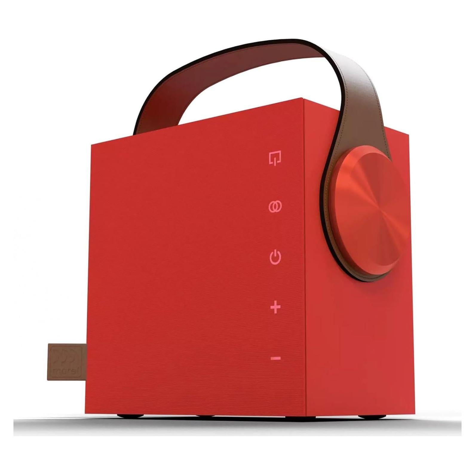 Altavoz Bluetooth Morel Biggie 18cm HiFi Inalámbrico Rojo