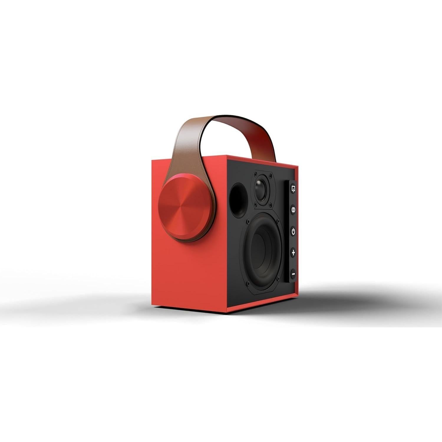 Altavoz Bluetooth Morel Biggie 18cm HiFi Inalámbrico Rojo