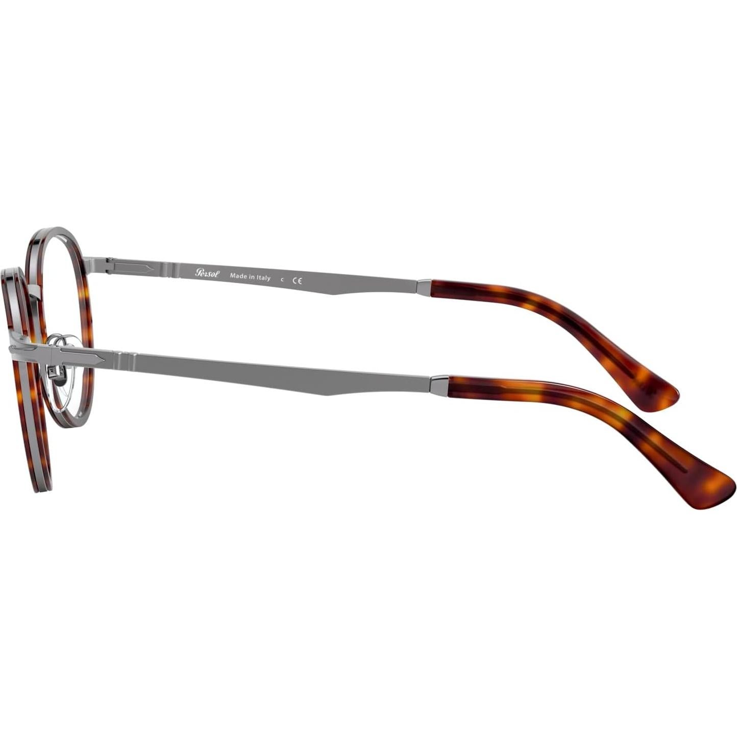 Gafas de Prescripción Persol PO2468V Redondas Gunmetal 49mm