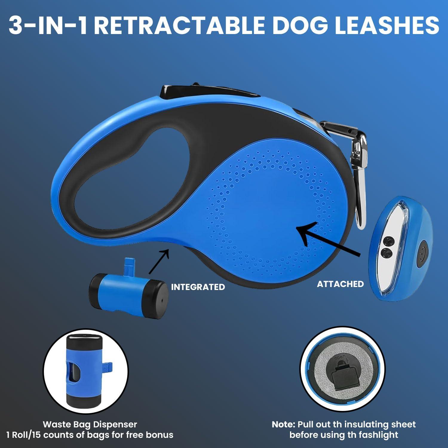 Correa Retráctil para Perros Mejores Suministros 8M Azul