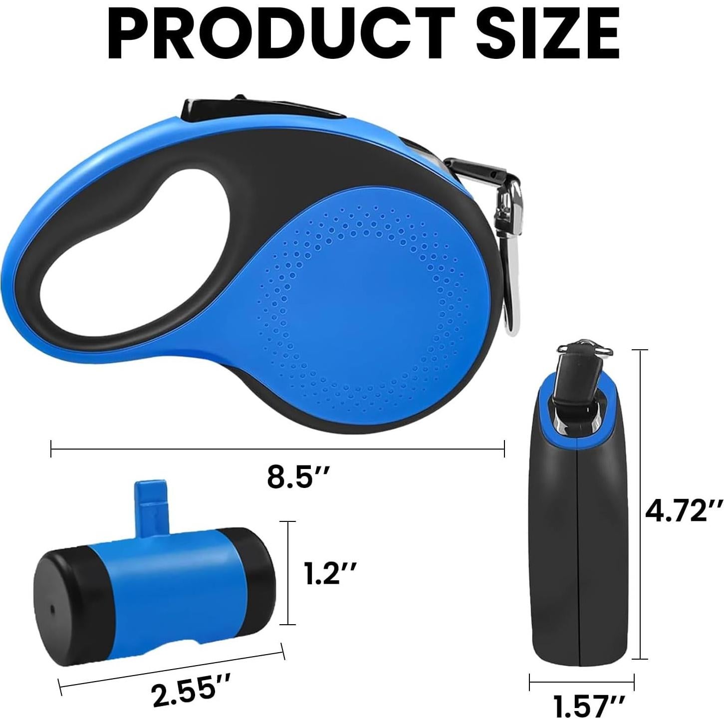 Correa Retráctil para Perros Mejores Suministros 8M Azul