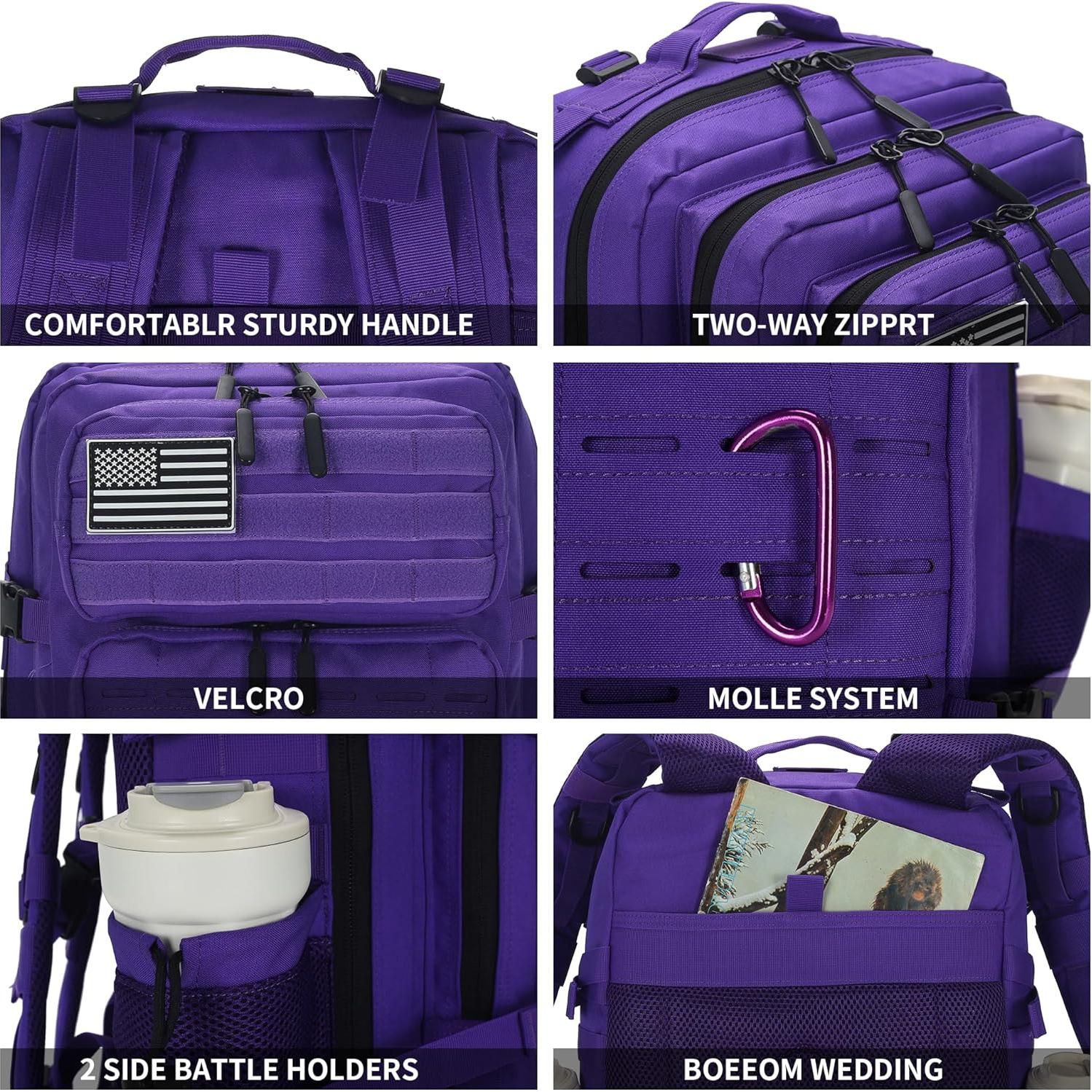 Mochila Táctica Militar Sparklekle 45L Impermeable Molle