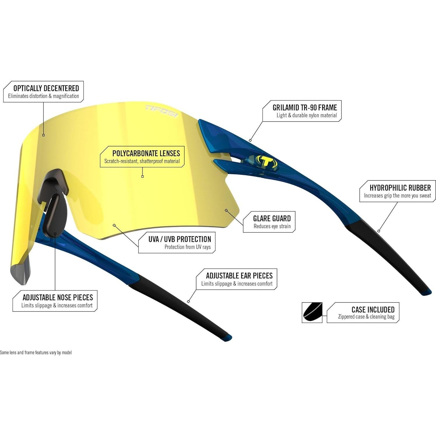Gafas de sol Tifosi Rail - Ciclismo y béisbol, livianas