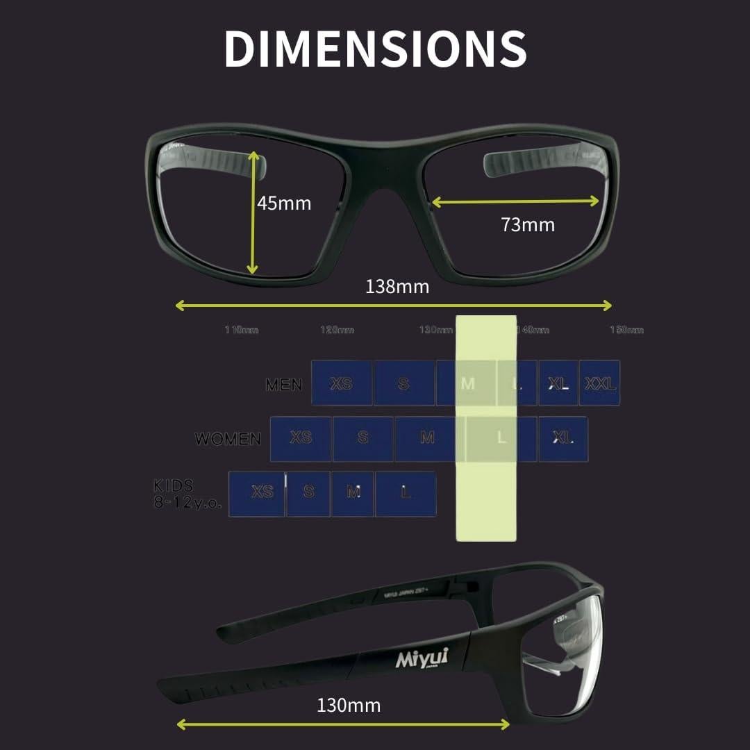 Gafas de Tiro Antivaho MIYUI JAPAN Balísticas Seguridad