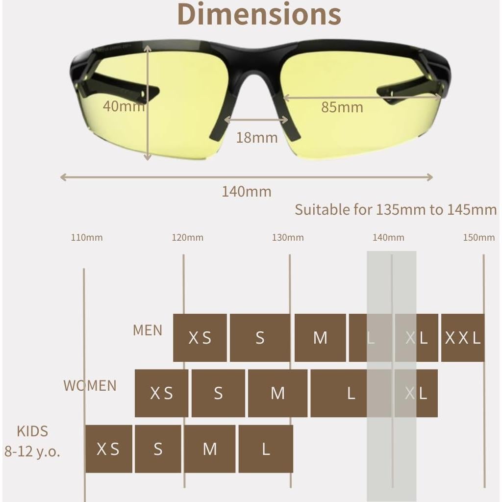 Gafas de Tiro Antivaho MIYUI JAPAN Balísticas Protección UV