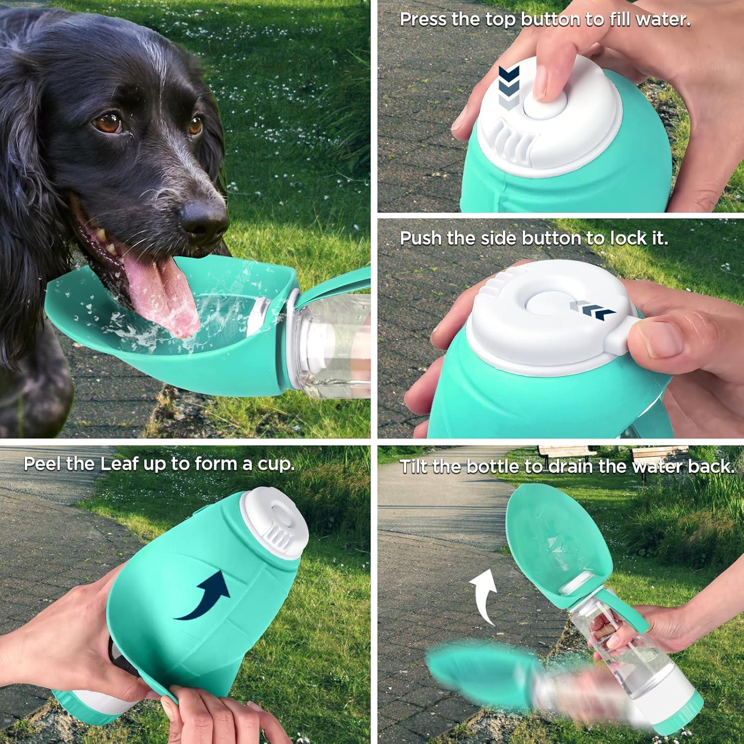 Botella de Agua para Perros Uppetly 20oz a Prueba de Fugas