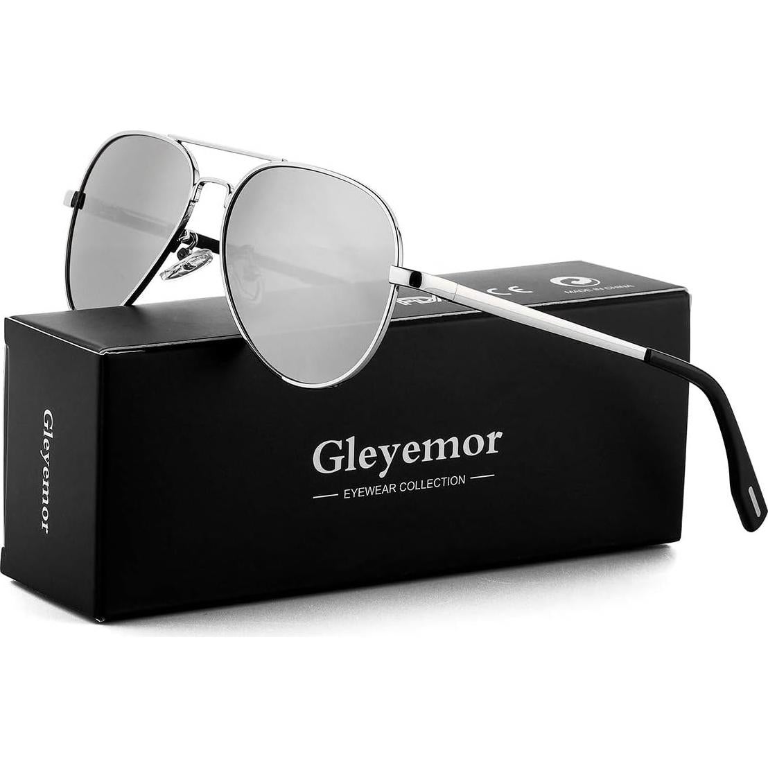 Gafas de Sol Aviador Gleyemor 52mm Polarizadas Unisex