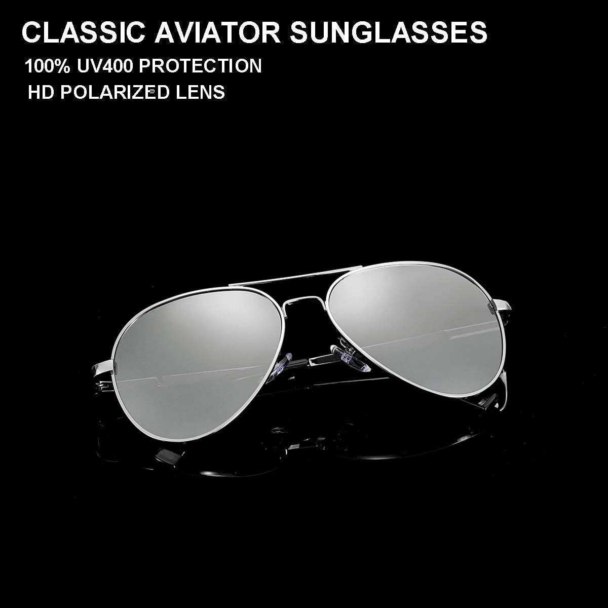 Gafas de Sol Aviador Gleyemor 52mm Polarizadas Unisex