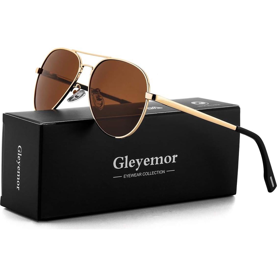 Gafas de Sol Aviador Gleyemor 52mm Polarizadas Unisex