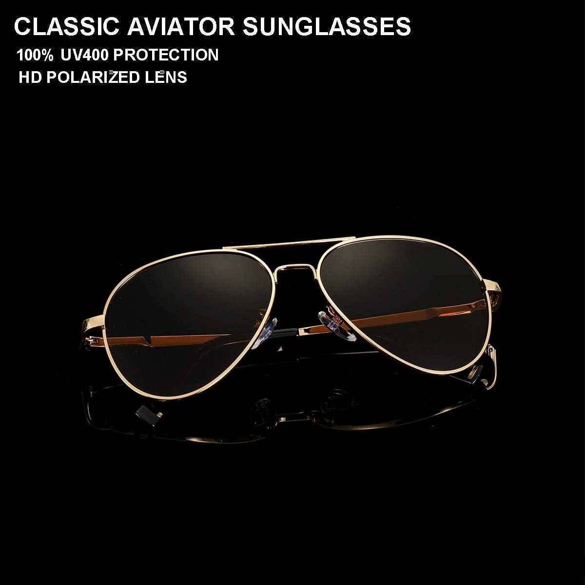 Gafas de Sol Aviador Gleyemor 52mm Polarizadas Unisex