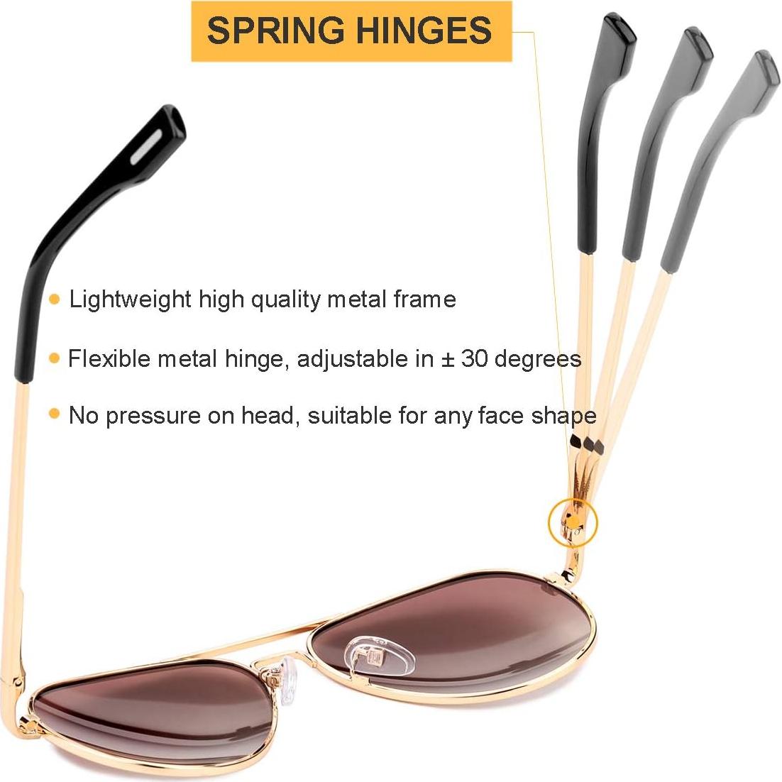 Gafas de Sol Aviador Gleyemor 52MM Polarizadas Unisex