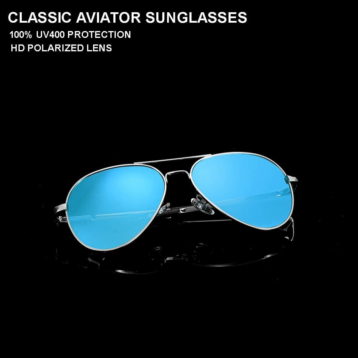 Gafas de Sol Aviador Gleyemor 52mm Polarizadas Unisex