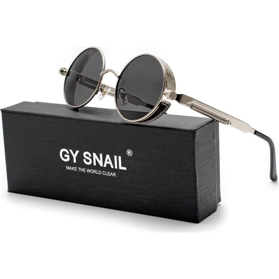 Gafas de sol GY góticas polarizadas para mujeres plata