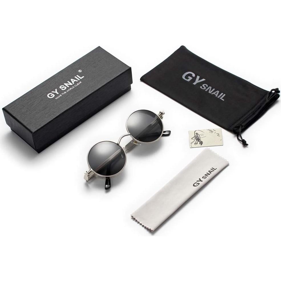 Gafas de sol GY góticas polarizadas para mujeres plata