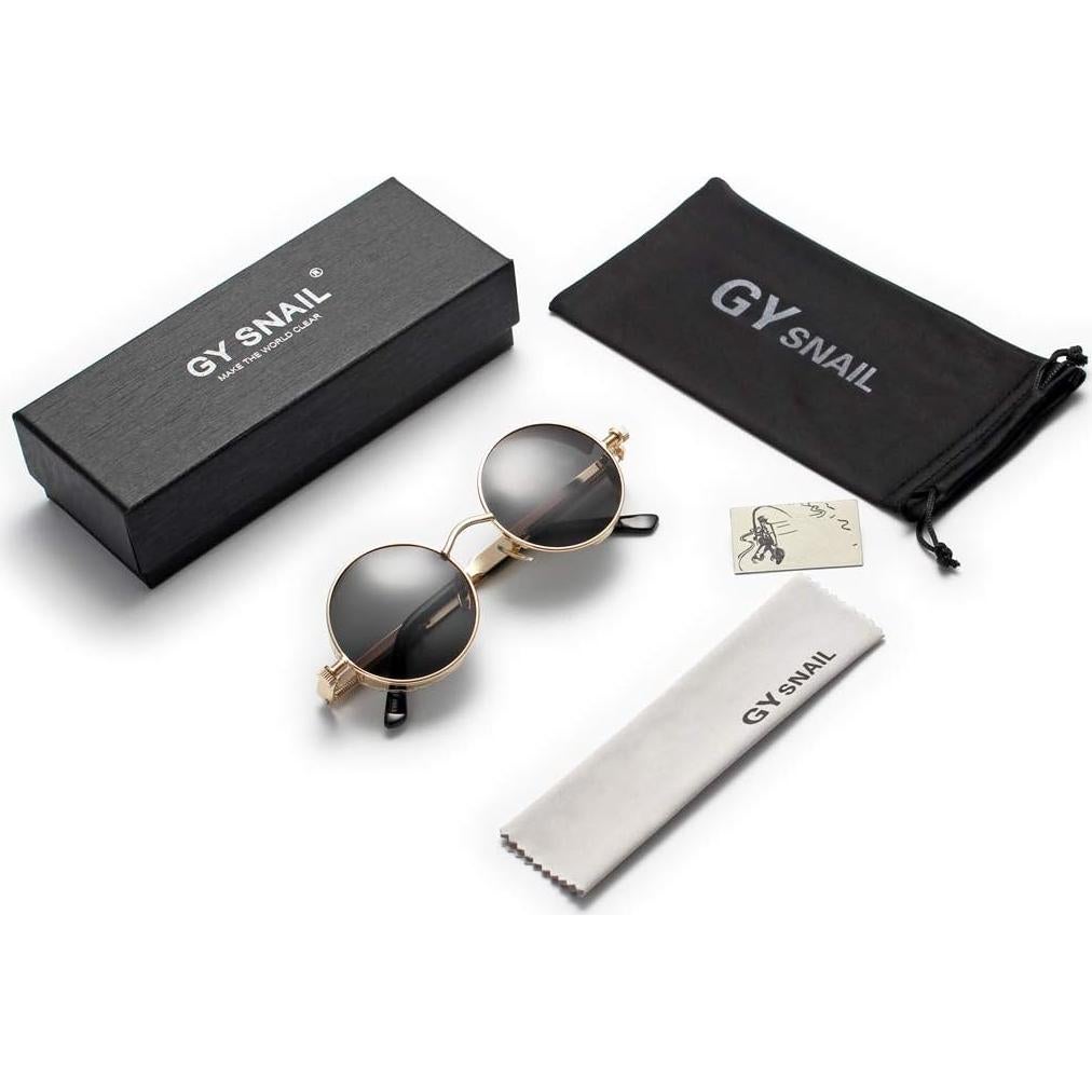 Gafas de sol GY Caracol doradas polarizadas estilo retro